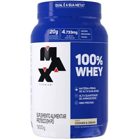 Whey 100% Concentrado Max Titanium 900g